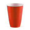 VASO 12 ONZ BICOLOR ROJO VIVO PAQ X 12