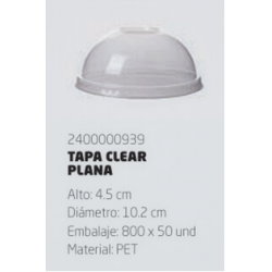 TAPA CLEAR DOMO PET WAU! MAESTTRO 98.5MM X50 (16)