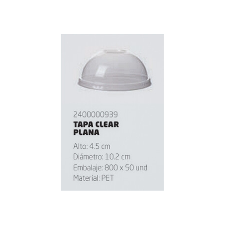 TAPA CLEAR DOMO PET WAU! MAESTTRO 98.5MM X50 (16)