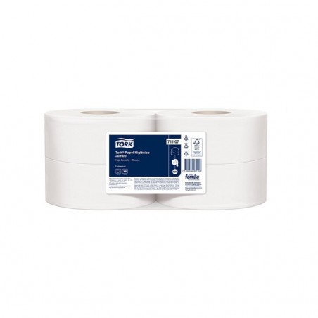 PAPEL HIG JUMBO BCO HS 400 MTS X 4 ROLLOS 7110 FAMILIA