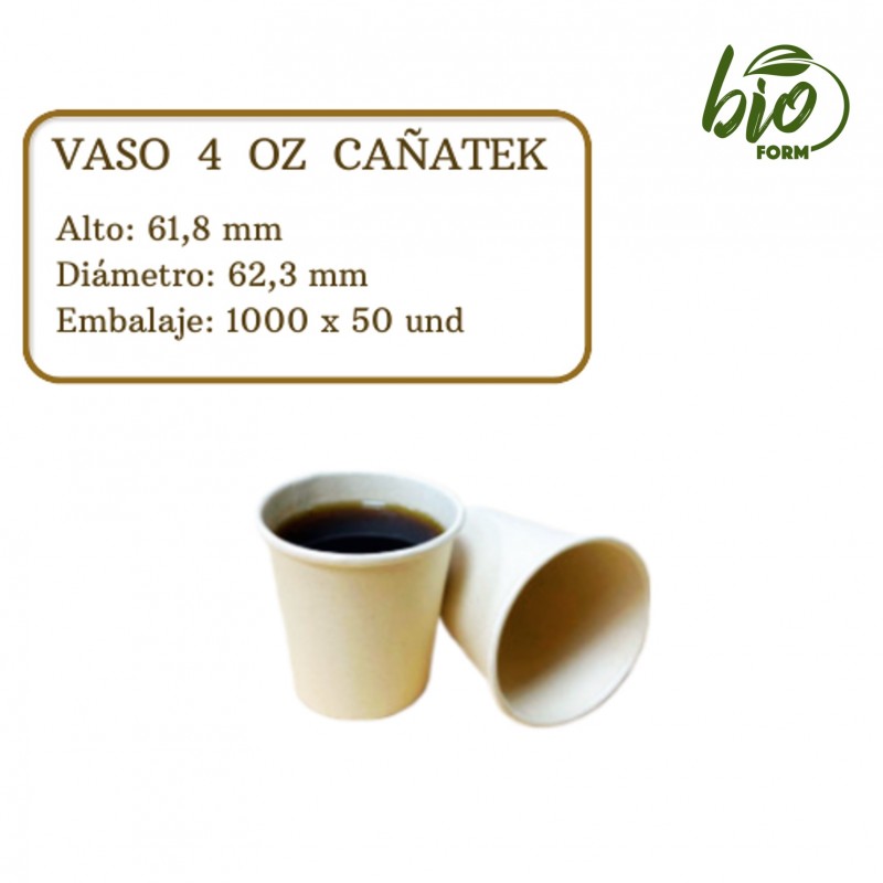 VASO 4 ONZ CAÑATEK PQ X 50