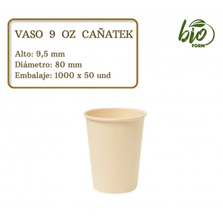 VASO 9 ONZ CAÑATEK PQ X 50