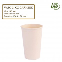 VASO 21 ONZ CAÑATEK PQ X 50