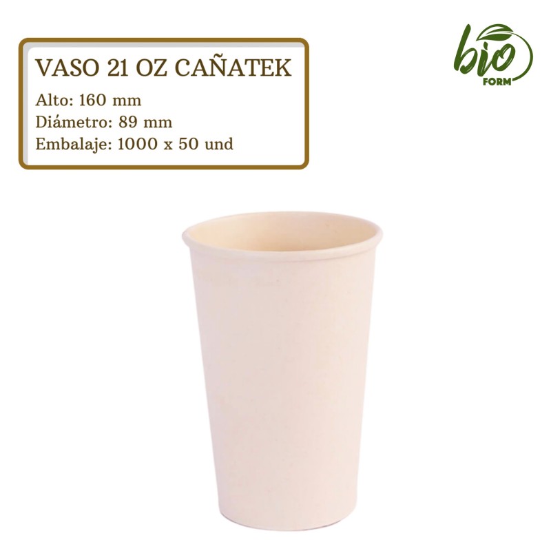 VASO 21 ONZ CAÑATEK PQ X 50