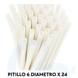 PITILLO PAPEL DIAM 6 MM X 24 LARGO X 100 UNID BARVAL