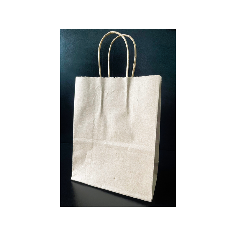 BOLSA PAPEL MINI  NAT 16 X 8 X 20 C/MANIJA CORDON