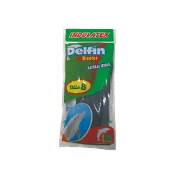 GUANTE NEGRO DELFIN 8 CALIBRE 35
