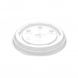TAPA VASO PRISMA PLANA 12-14-16-18 OZ SIN PERF PET X 100 UND