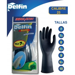 GUANTE NEGRO DELFIN 7 CALIBRE 25