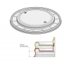 TAPA BOWL KRAFT  24/32 PET PQX25