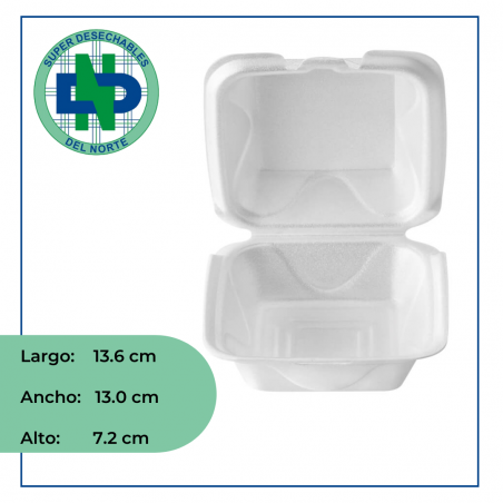 PORTACOMIDA ICOPOR B1 DARNEL X 50 UND