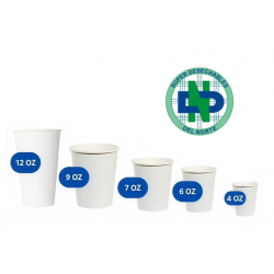 VASO 12 ONZ PAPEL/CARTON BLANCO X 40 UND