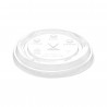 TAPA PRISMA PLANA 9-12 OZ PERFORADA PET 93 MM PQ X 100