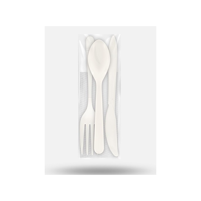 SET TRIO ENVAECOL CUCHARA/TENEDOR/CUCHILLO/SERV X  80