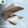 PORTACOMIDA ECOGREEN PULPA DE PAPEL 22X18X7 P3 X 20