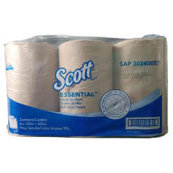 TOALLA MANOS ROLLO NAT X 100 MTS  R-0840 / 0057  SCOTT