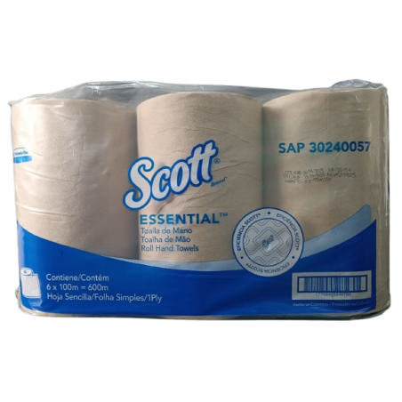 TOALLA MANOS ROLLO NAT X 100 MTS  R-0840 / 0057  SCOTT