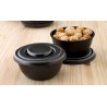 PORTACOMIDA ICOPOR ORIENTAL 16 OZ S/T C / TAPA NEGRO
