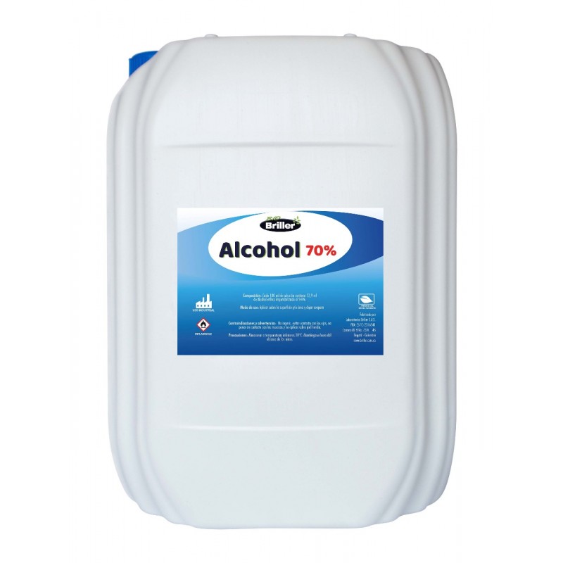 ALCOHOL ANTISEPTICO CUÑETE 20 LTS