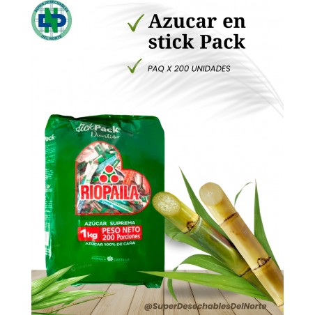 AZUCAR EN STICK PAQ. X 200 UND