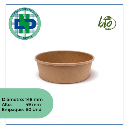 BOWL KRAFT 16 OZ BIOFORM PQX50