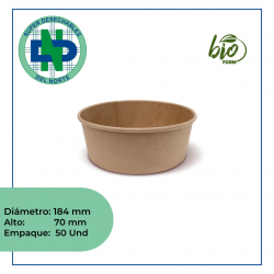 BOWL KRAFT 44 OZ BIOFORM PQX50