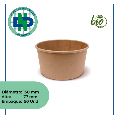BOWL KRAFT 32 OZ BIOFORM PQX50