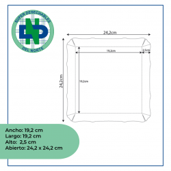 PLATO SEEDPACK BAGAZO DE CAÑA 20X20 PQX20