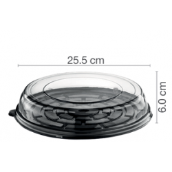 DOMO CIRCULAR 25.5 X 6 H BASE NEGRA DARNEL
