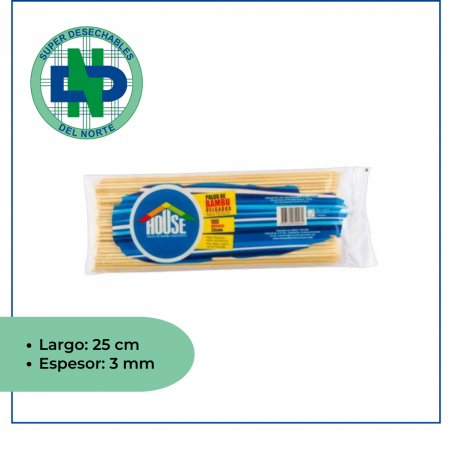 PALO PINCHO 25 CMS X 100 UND - ECOHOUSE