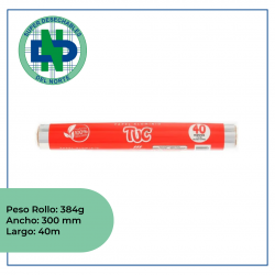 PAPEL ALUMINIO 40 MTS TUC