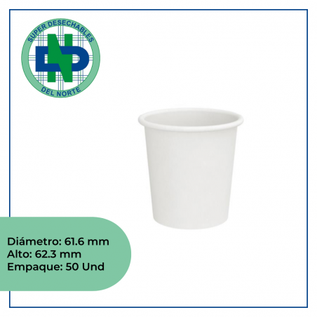 VASO 4 ONZ BIOFORM BLANCO PQ X 50