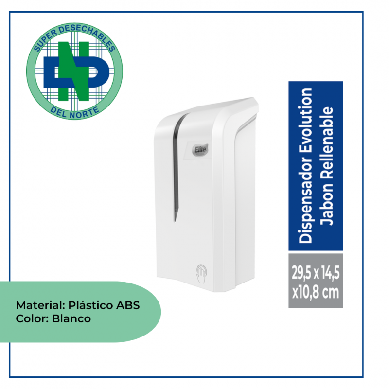 DISPENSADOR EVOLUTION JABON RELLENABLE REF 1MTCOI00072