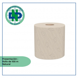 TOALLA MANOS T/H NAT. ROLLO X 100 MT R-7368-9