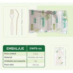 TENEDOR ECOGREEN X 25