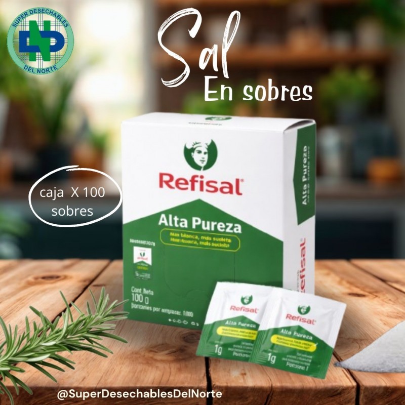 SAL REFISAL EN SOBRES X 100 UNIDADES