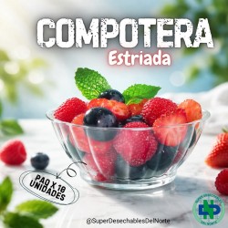 COMPOTERA ESTRIADA X 10 QUALY