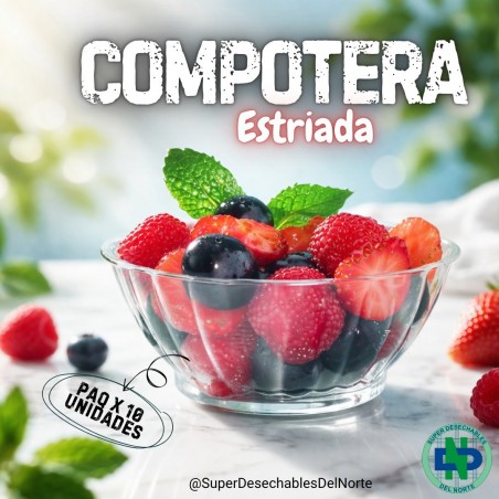 COMPOTERA ESTRIADA X 10 QUALY