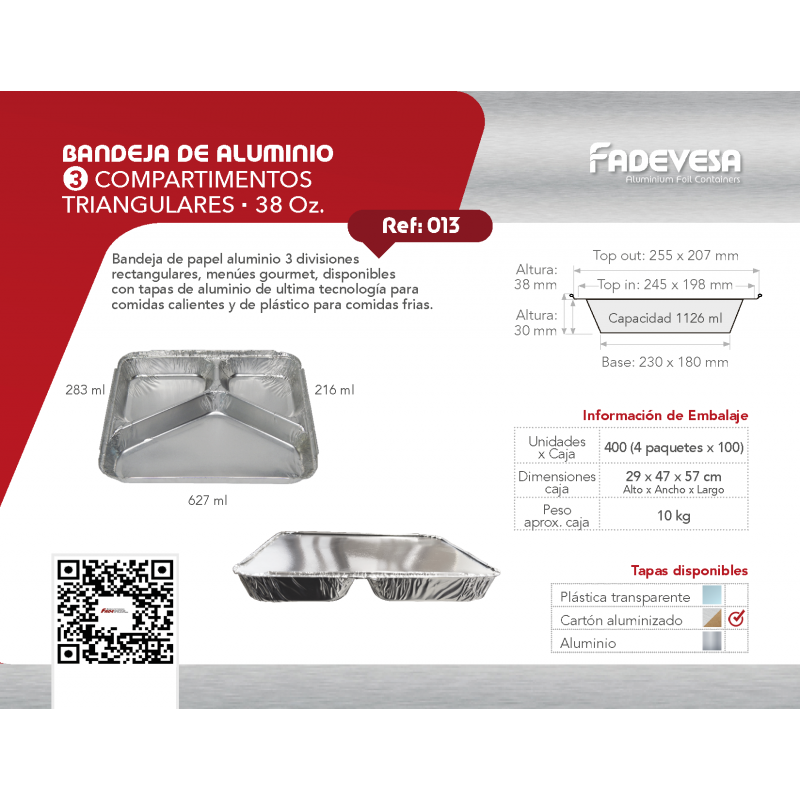 BANDEJA 3 DIVISIONES FULL MENU REF 013    P3