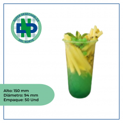 VASO TIPO U 22 OZ PP PQ X 50