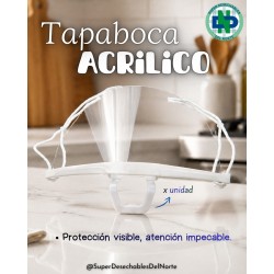 TAPABOCA ACRILICO X UNIDAD