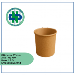 CONTENEDOR BIOFORM 16 OZ PAQ X 25
