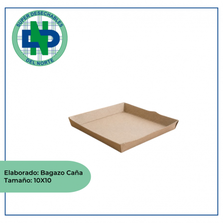 PLATO SEEDPACK BAGAZO DE CAÑA 10X10 PQX20 UNDS
