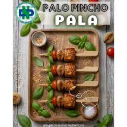 PALO PINCHO PALA 9 CM PQ X 100 UND - BANDERIN
