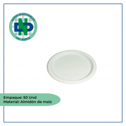PLATO ECOGREEN 25 CM PQ X 50 UND   (10)