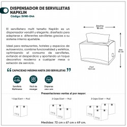 DISPENSADOR SERVILLETA GC BLANCO