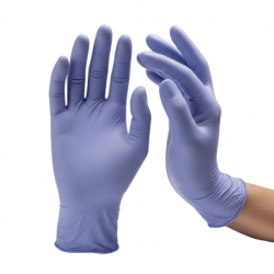 GUANTE DE NITRILO VIOLETA CAJA X 100 UND.T/ M