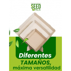 PLATO SEEDPACK BAGAZO DE CAÑA 25X25 PQX20