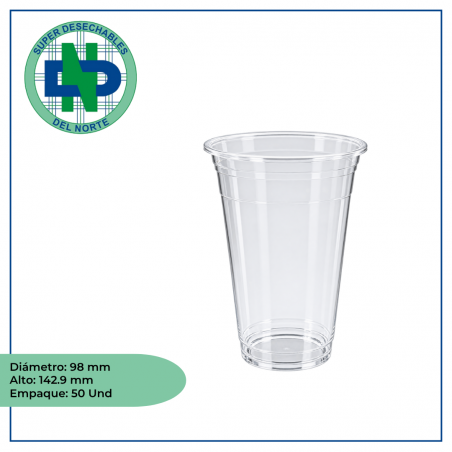 VASO PET 20 ONZAS X 50 WAU MAESTRO
