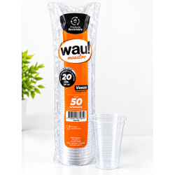 VASO PET 20 ONZAS X 50 WAU MAESTRO